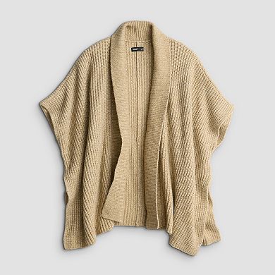 Women's Simply Vera Vera Wang Chunky Knit Cape Sweater