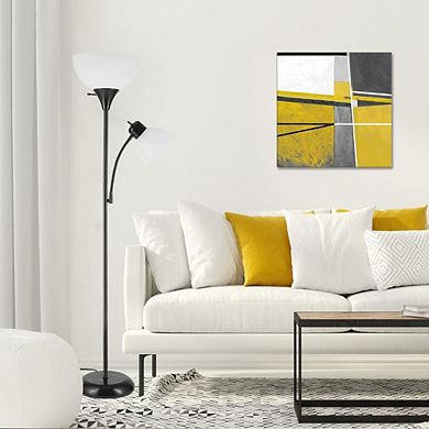 UPRIGHT LAMP WITH ADJUSTABLE READING LIGHT