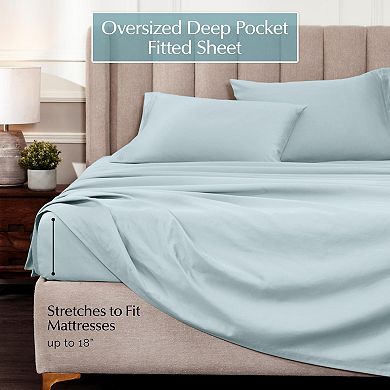 SUPERIOR 1000 Thread Count Egyptian Cotton Deep Pocket Sheet Set