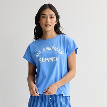 Women's Sonoma Goods For Life® Short Sleeve Pajama Top