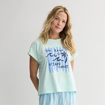 Women's Sonoma Goods For Life® Short Sleeve Pajama Top