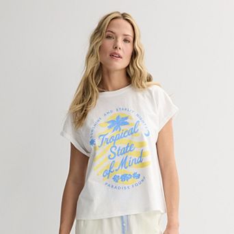 Women's Sonoma Goods For Life® Short Sleeve Pajama Top