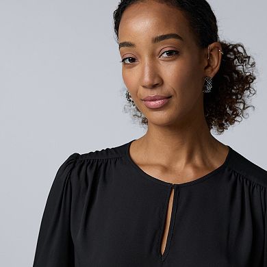 Women's Simply Vera Vera Wang Pintuck Detail Blouse