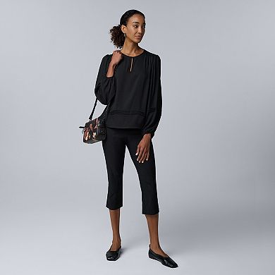 Women's Simply Vera Vera Wang Pintuck Detail Blouse