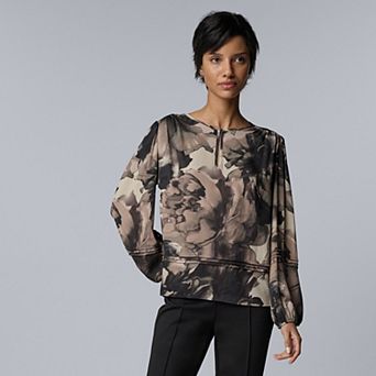 Women's Simply Vera Vera Wang Pintuck Detail Blouse
