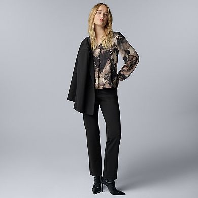 Women's Simply Vera Vera Wang Neck Blouse
