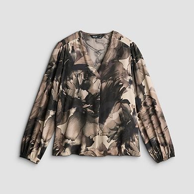 Women's Simply Vera Vera Wang Neck Blouse