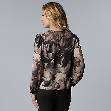 Women's Simply Vera Vera Wang Neck Blouse