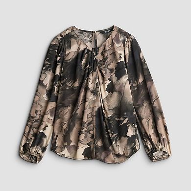 Women's Simply Vera Vera Wang Crewneck Blouse