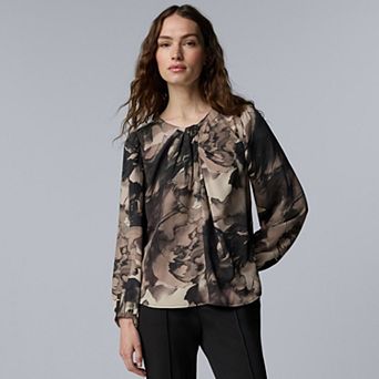 Women's Simply Vera Vera Wang Twist Neck Blouse