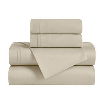 SUPERIOR 4 pc Egyptian Cotton 650 Thread Count Sheet Set with Pillowcases