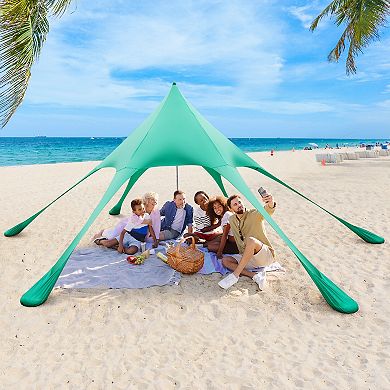 20 x 20 Ft Beach Canopy Tent With Sun Protection