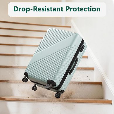 PATIOEASY 28 Inch Suitcase with Handle Expandable Large Checked Travel Suitcase for Business