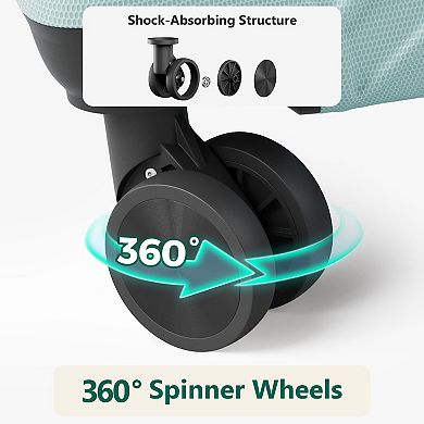 PATIOEASY 28 Inch Suitcase with Handle Expandable Large Checked Travel Suitcase for Business