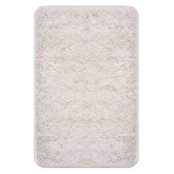 MUGORN Cream White Fluffy Shag Rug for Living Room Bedroom,Upgrade Non-Slip Area Rugs, Home Decor