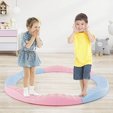 Kids Balance Beam Set 20 Piece Wavy Stepping Stones for Indoor Play