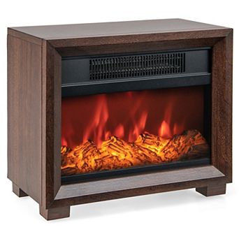Mini Electric Fireplace Heater Tabletop Space Heater With Realistic Flame