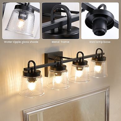 Moooni 4-Light Wall Lights Bathroom Vanity Lights