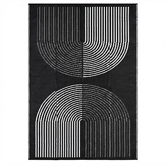 Plastic Woven Outdoor Carpet Modern Semicircle