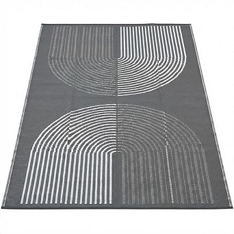 Plastic Woven Outdoor Carpet Modern Semicircle