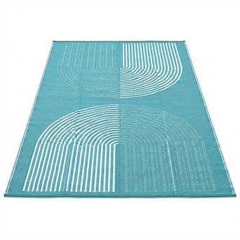 Plastic Woven Outdoor Carpet Modern Semicircle
