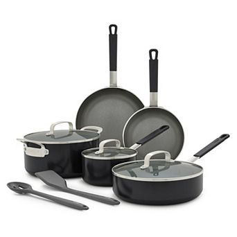 Bobby Flay by GreenPan Professional Grade Ceramic Nonstick 10 pc Cookware Set