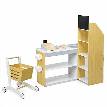 Kids Grocery Store Playset Pretend Supermarket Shopping Toy