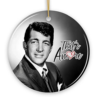 Dean Martin That's Amore Christmas Ornament, 1940s Vintage American Singer and Actor Gift