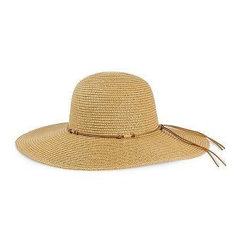Magid Straw Tie Crown Floppy Hat