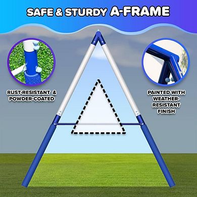 Bronze Heavy-Duty Metal Swing Set