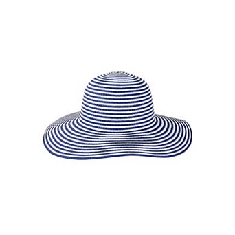Magid Striped Straw Floppy Hat
