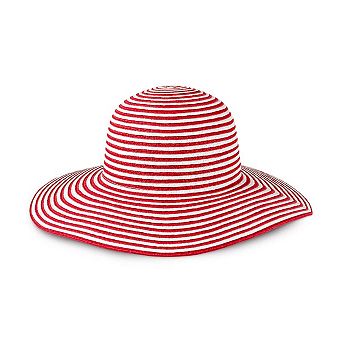 Magid Striped Straw Floppy Hat