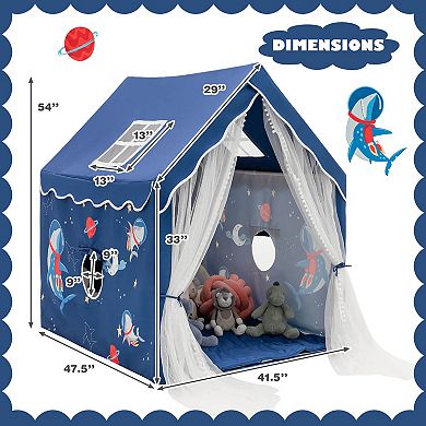 Large Kids Play Tent with Removable Cotton Mat