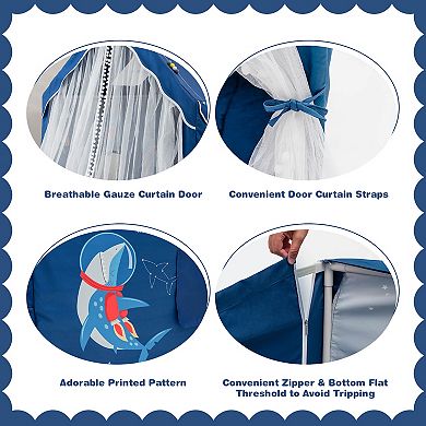 Large Kids Play Tent with Removable Cotton Mat