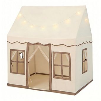 Toddler Large Playhouse with Star String Lights