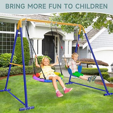 Bronze Backyard Swing Set