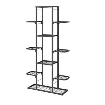 7 tier Plant Shelf Indoor & Outdoor, Metal Tiered Plant Stand