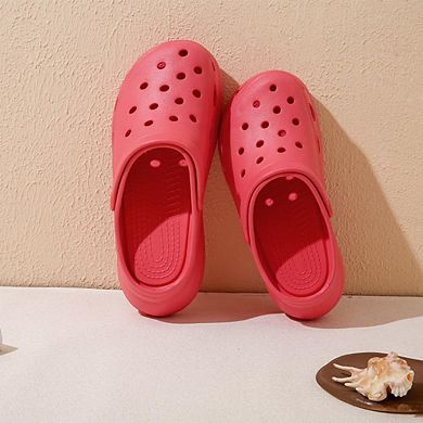 Roxoni Women’s Stylish High Heel Clog Slippers with Soft Sole