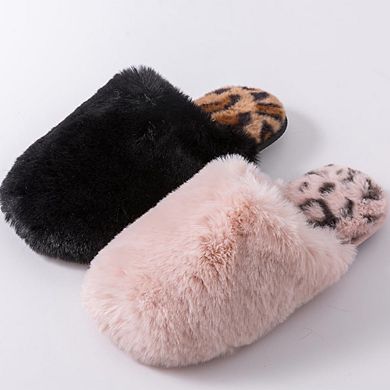 Roxoni Women’s Winter Cozy Slippers with 3-Pack Fuzzy Ankle Socks