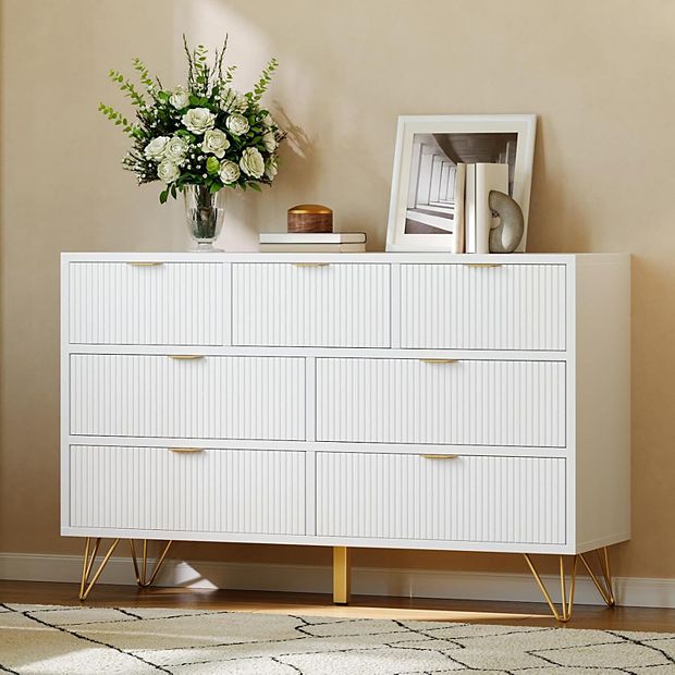white dresser chest Modern 6-Drawer Dresser – Plank+Beam