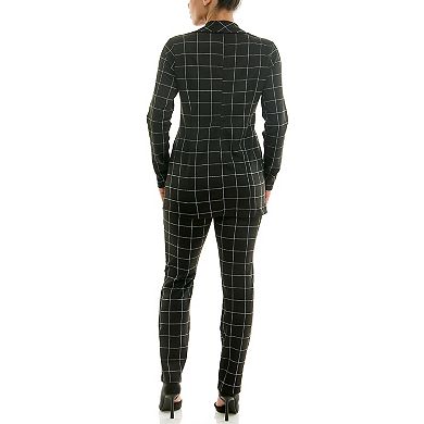 Plus Size Nina Leonard 2-Piece Blazer & Pants Set