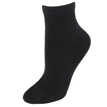 CTM Men's Diabetic Cushioned Ankle Socks (3 Pairs)