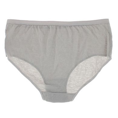 CTM Women's Plus Size Assorted Cotton Briefs (5 Pack)