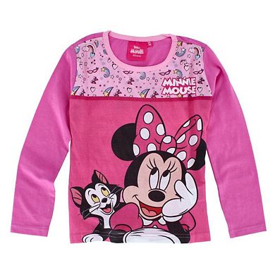 Textiel Trade Toddler Girl's Minnie Mouse Long Sleeve Pajama Set