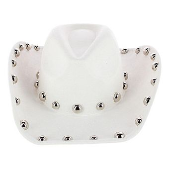 CTM Women's Western Ball Studded Trim Cowboy Hat