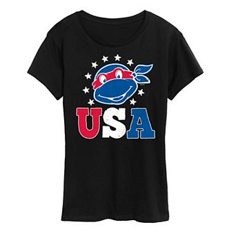 Women's Teenage Mutant Ninja Turtles USA Graphic Tee