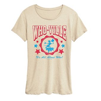 Women's Dr. Seuss Who-ville Americana Collegiate Graphic Tee