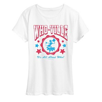 Women's Dr. Seuss Who-ville Americana Collegiate Graphic Tee