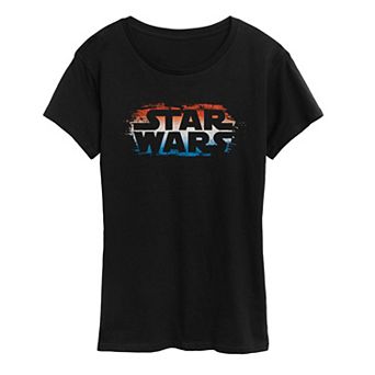 Women's Star Wars Americana Logo Graphic Tee