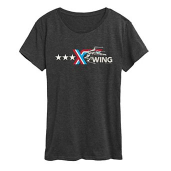 Women's Star Wars X-Wing Americana Logo Graphic Tee